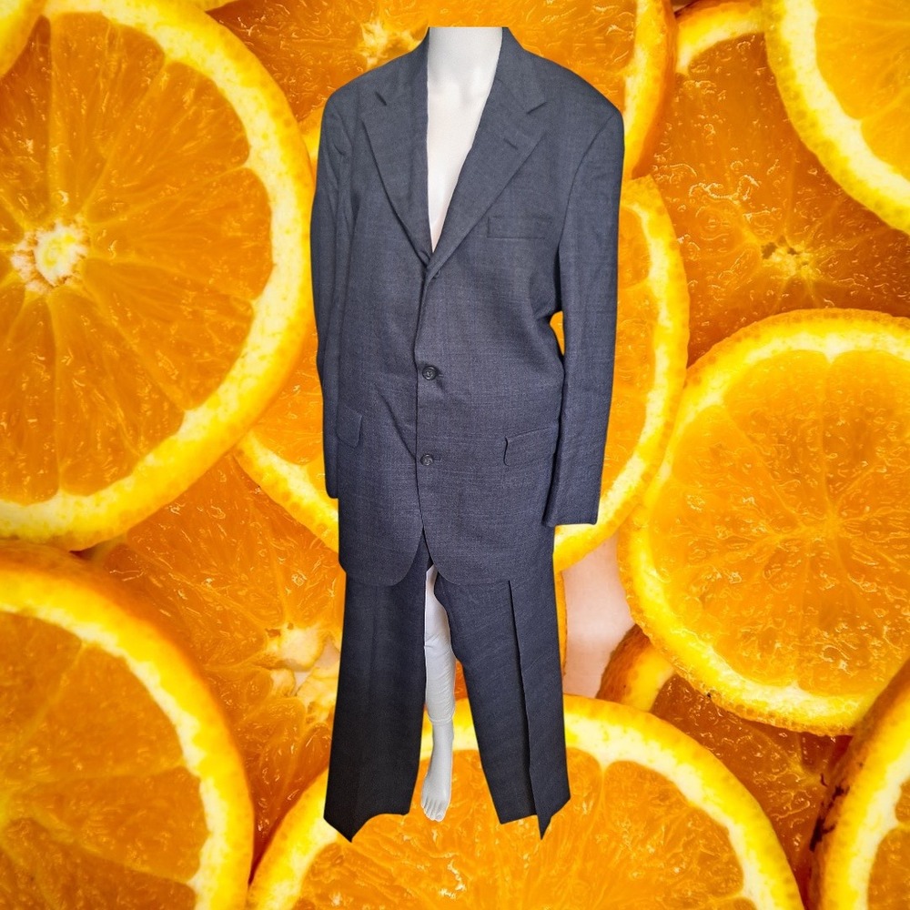 Brooks Brothers Brookstretch Gray Two Piece Suit Set Blazer &‎ Pants